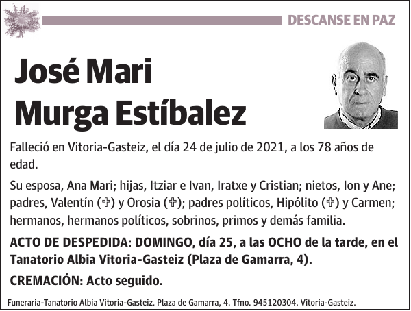 José Mari Murga Estíbalez