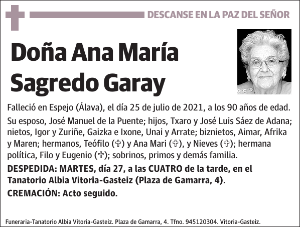 Ana María Sagredo Garay