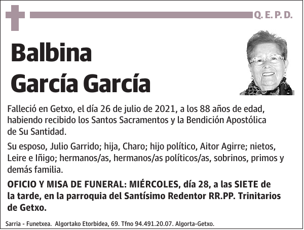 Balbina García García