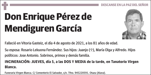 Enrique Pérez de Mendiguren García
