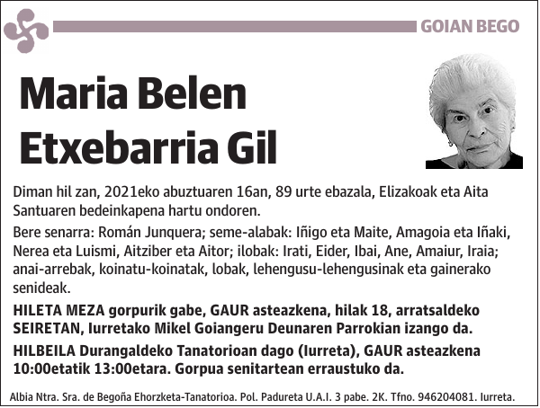 Maria Belen Etxebarria Gil