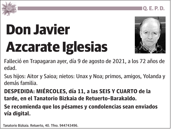 Javier Azcarate Iglesias