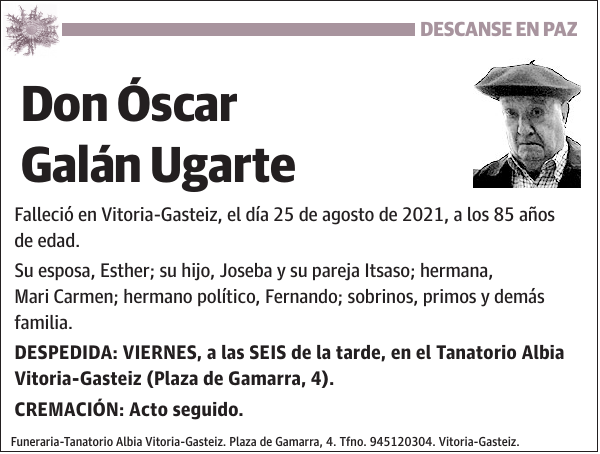 Óscar Galán Ugarte