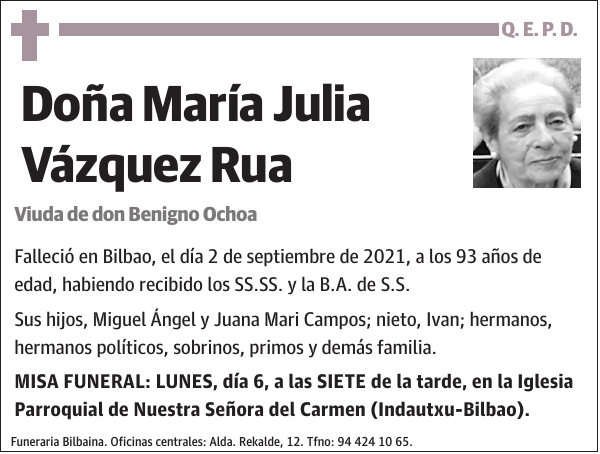 María Julia Vázquez Rua