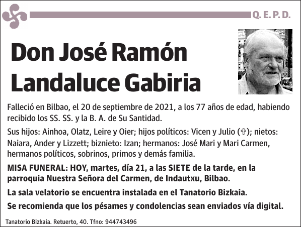 José Ramón Landaluce Gabiria