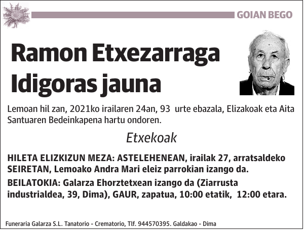 Ramon Etxezarraga Idigoras