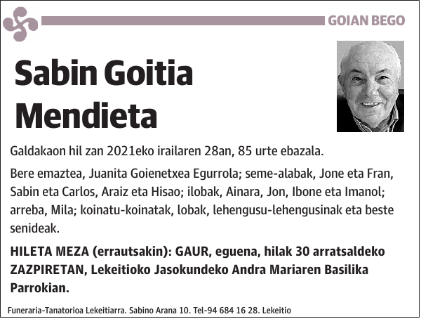 Sabin Goitia Mendieta