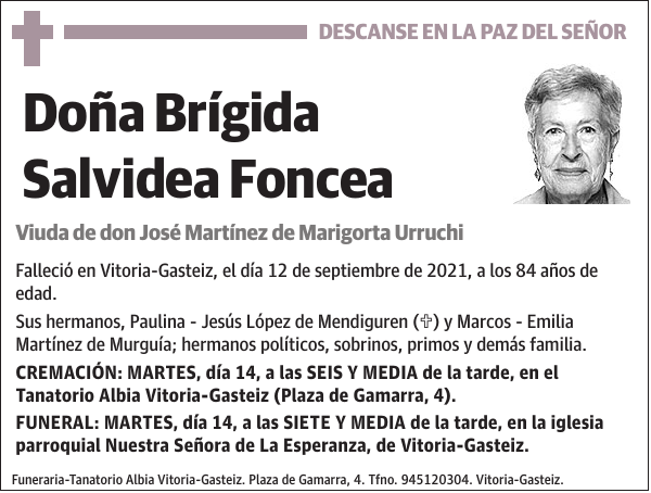 Brígida Salvidea Foncea
