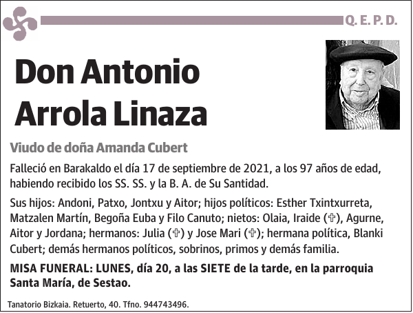 Antonio Arrola Linaza