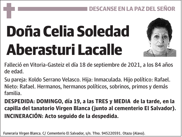 Celia Soledad Aberasturi Lacalle