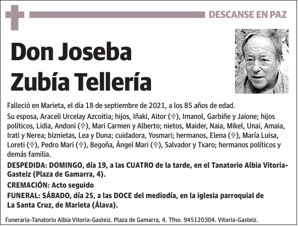 Joseba Zubía Tellería