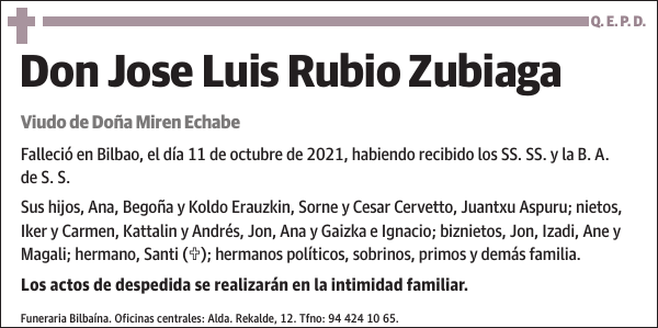 Jose Luis Rubio Zubiaga