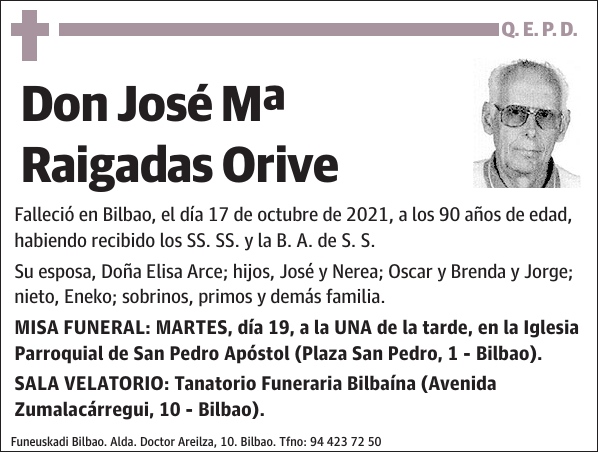 José Mª Raigadas Orive
