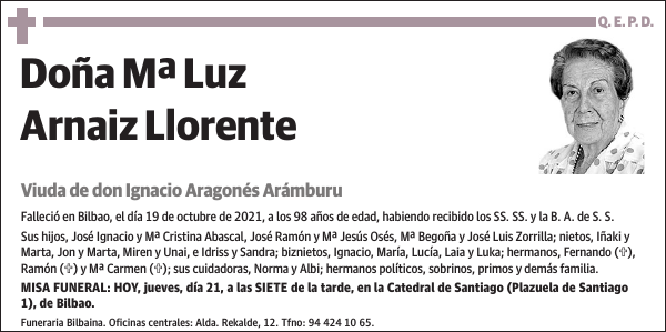 Mª Luz Arnaiz Llorente