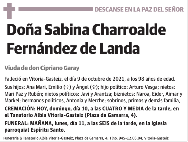Sabina Charroalde Fernández de Landa