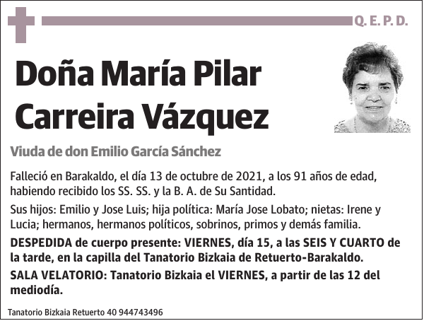María Pilar Carreira Vázquez