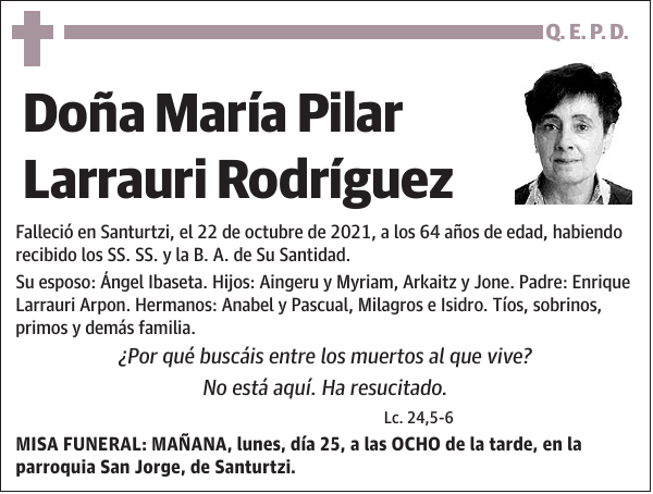 María Pilar Larrauri Rodríguez
