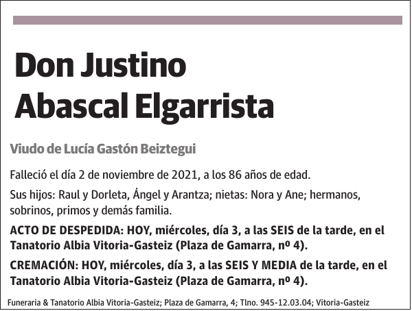 Justino Abascal Elgarrista