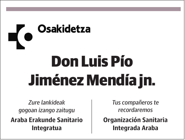 Luis Pío Jiménez Mendía