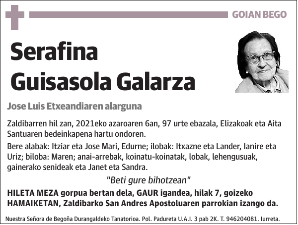 Serafina Guisasola Galarza