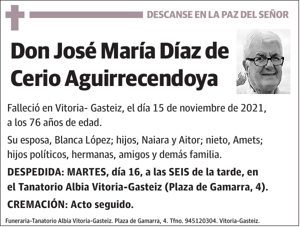 José María Díaz de Cerio Aguirrecendoya