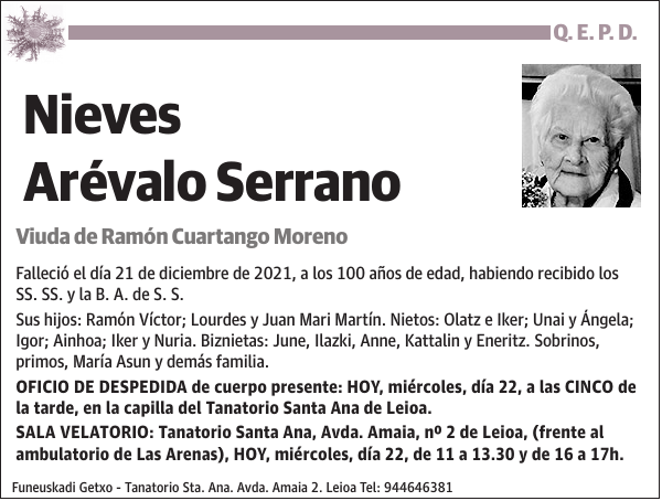 Nieves Arévalo Serrano