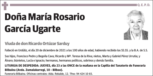 María Rosario García Ugarte