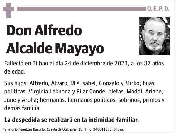 Alfredo Alcalde Mayayo