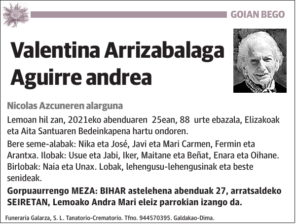 Valentina Arrizabalaga Aguirre