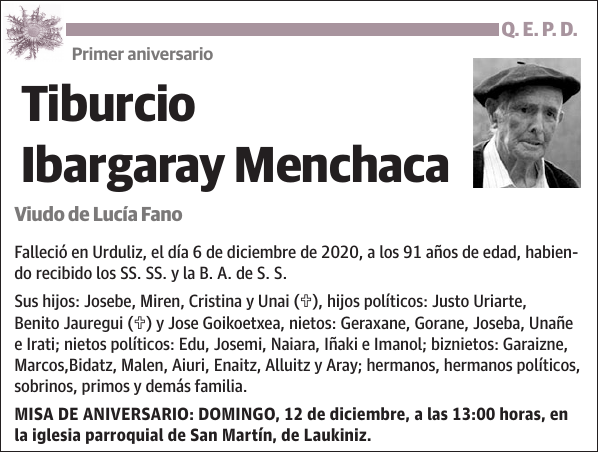 Tiburcio Ibargaray Menchaca