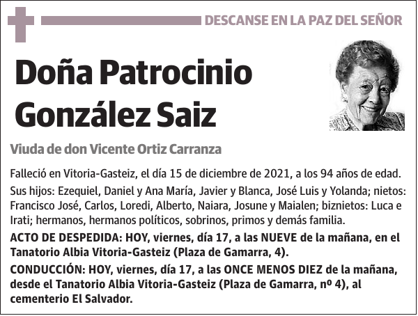 Patrocinio González Saiz
