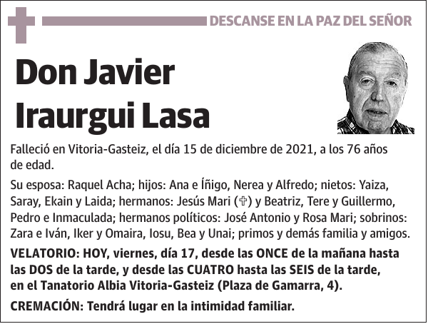 Javier Iraurgui Lasa