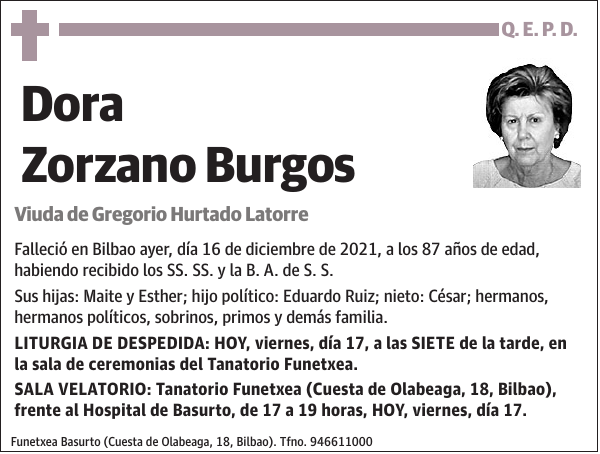 Dora Zorzano Burgos