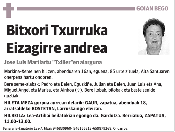 Bitxori Txurruka Eizagirre
