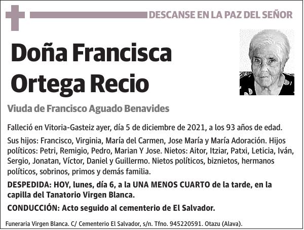 Francisca Ortega Recio