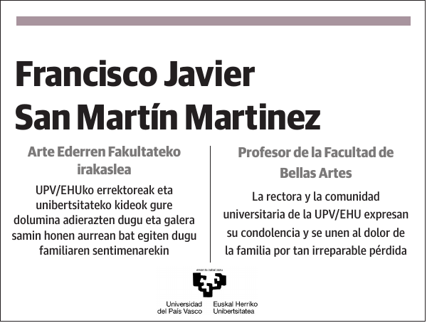 Francisco Javier San Martín Martinez