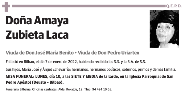 Amaya Zubieta Laca