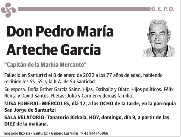 Pedro María Arteche García