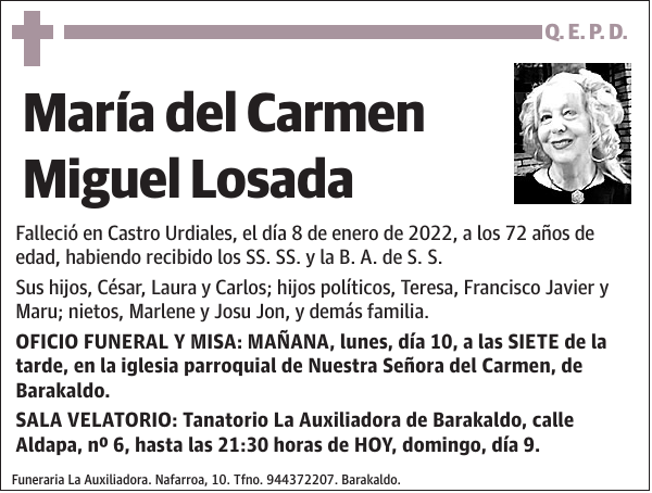 María del Carmen Miguel Losada