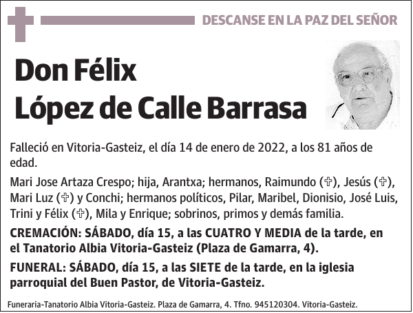 Félix López de Calle Barrasa