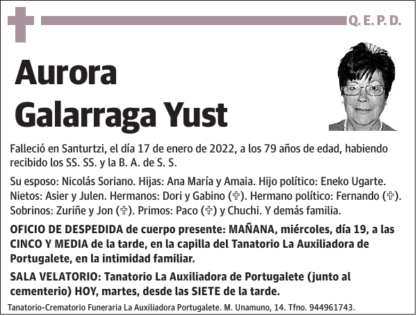 Aurora Galarraga Yust
