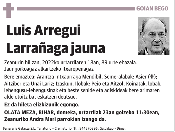 Luis Arregui Larrañaga