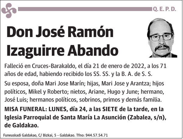 José Ramón Izaguirre Abando