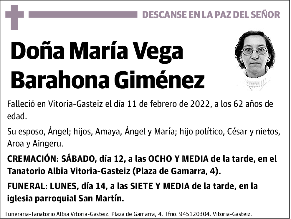 María Vega Barahona Giménez