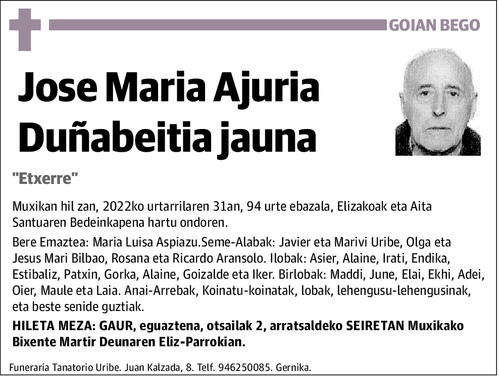 Jose Maria Ajuria Duñabeitia
