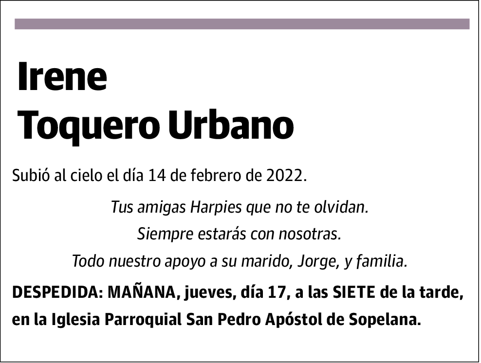 Irene Toquero Urbano