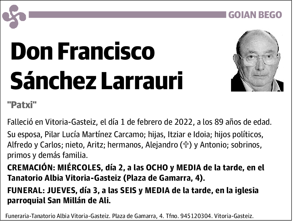 Francisco Sánchez Larrauri