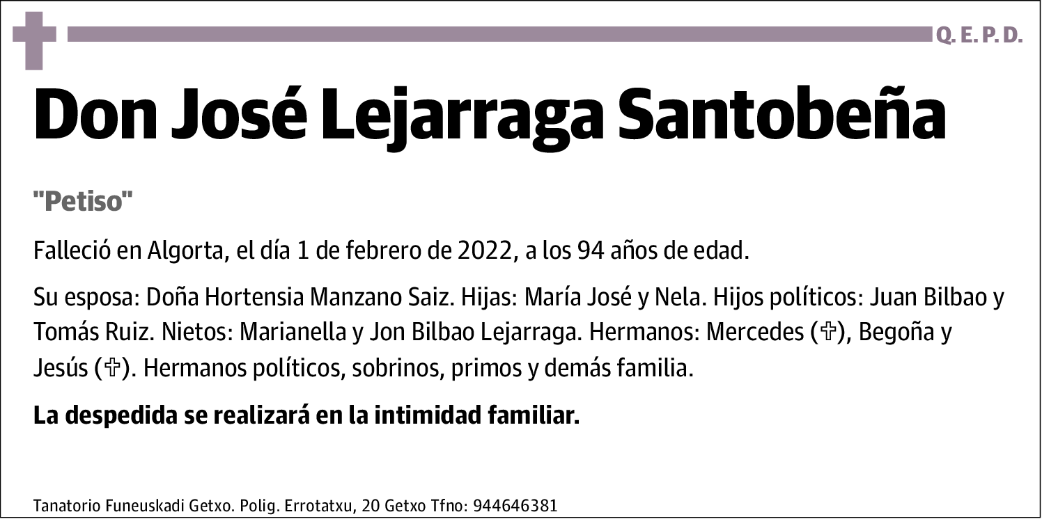 José Lejarraga Santobeña