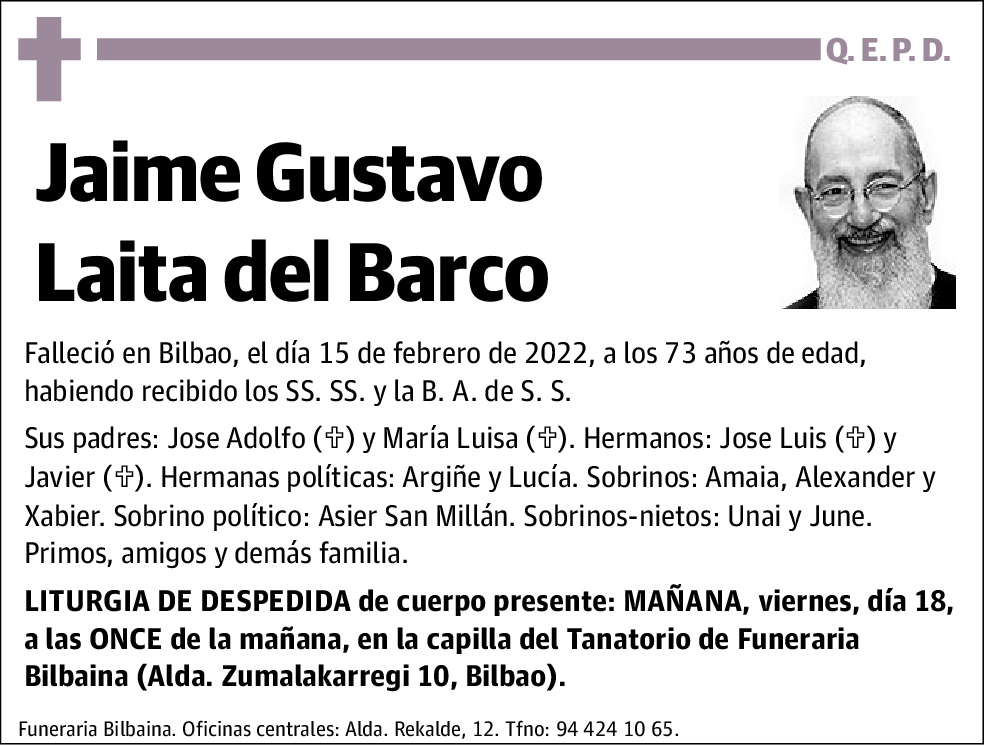 Jaime Gustavo Laita Del Barco