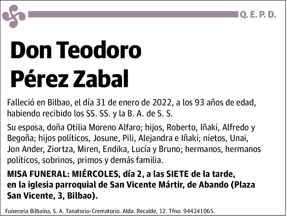 Teodoro Pérez Zabal